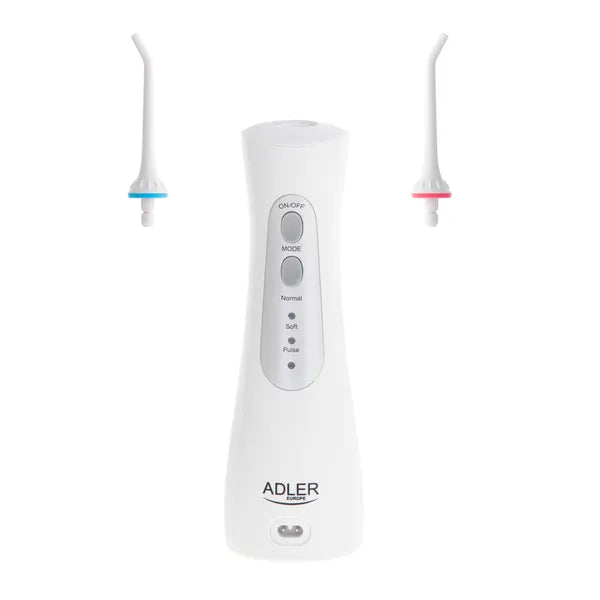 Adler AD 2176 hordozható szájzuhany 150 ml víztartállyal, USB, 3 üzemmód