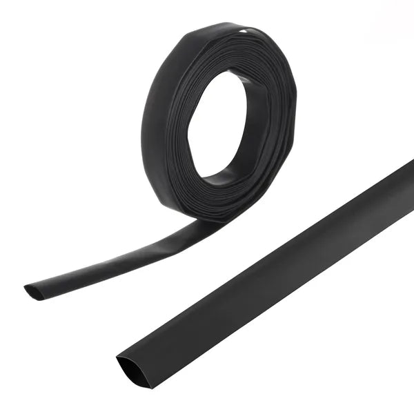 Hőre zsugorodó cső, 4 mm átmérő, 2:1 arány, fekete, 5 m