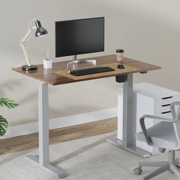 Ergo Office elektromos állítható asztalváz 73–123 cm, 70 kg, szürke, lap nélkül