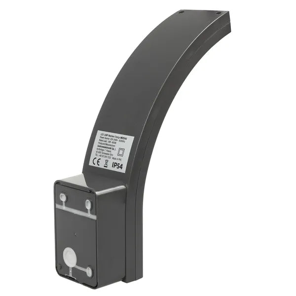 Szürke LED homlokzati falilámpa 10 W 800 lm 4000 K IP54 Maclean