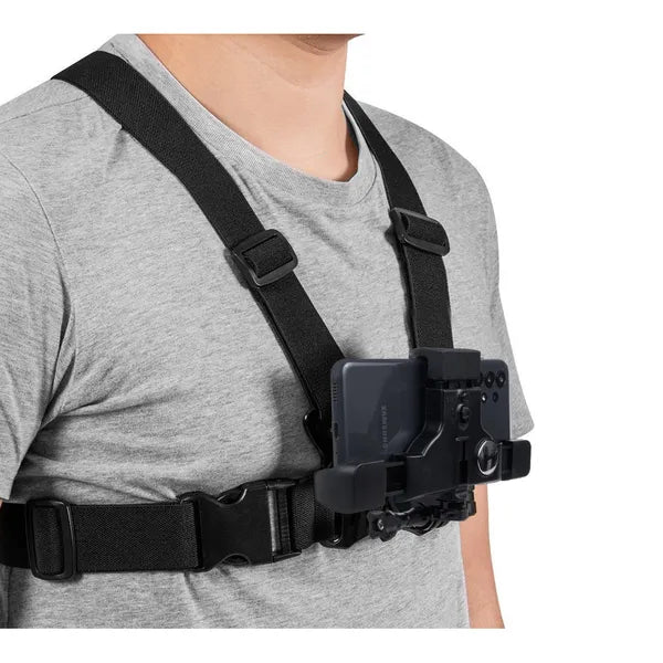 Univerzális mellkasi tartó heveder okostelefonhoz és GoPro-hoz, állítható