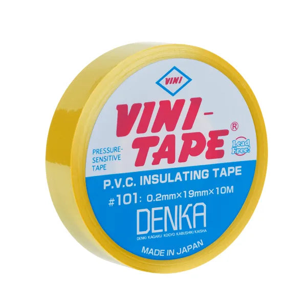 Vini sárga PVC szigetelőszalag, 19 mm × 10 m