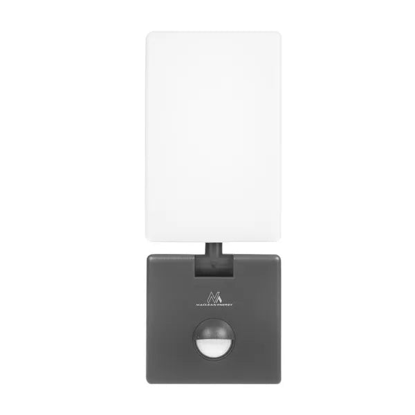 Maclean led mozgásérzékelős lámpa, 10w, ip65, 800lm, 4000k, szürke