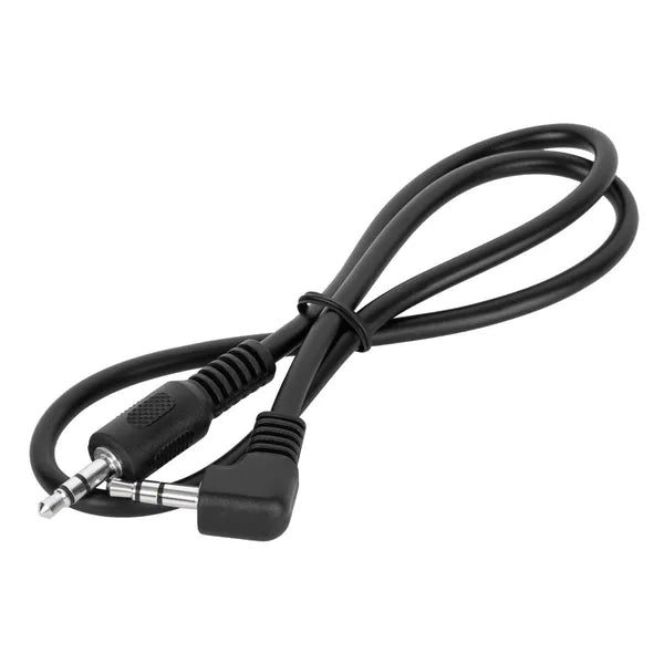 3,5 mm jack apa-apa audio kábel, 0,5 m, egyik vég 90°-os