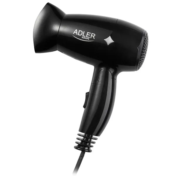 Adler 1400 W összecsukható utazó hajszárító, 2 hőfok, koncentrátor