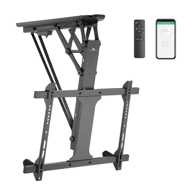 Motoros mennyezeti TV tartó 32-70″, 35 kg, VESA 600×400, Tuya, dönthető