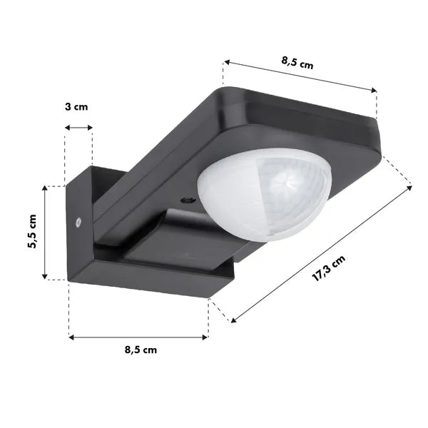 Maclean mce243 gr mozgásérzékelő, ip65, 2000w, szürke