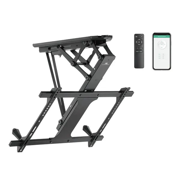Motoros mennyezeti TV tartó 32-70″, 35 kg, VESA 600×400, Tuya, dönthető