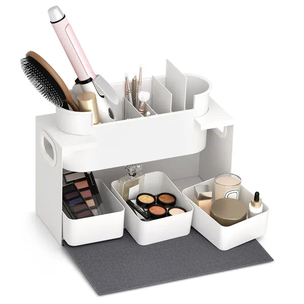 Maclean MC-479 fehér kozmetikai tároló organizer, 8 kg, 367×150×220 mm