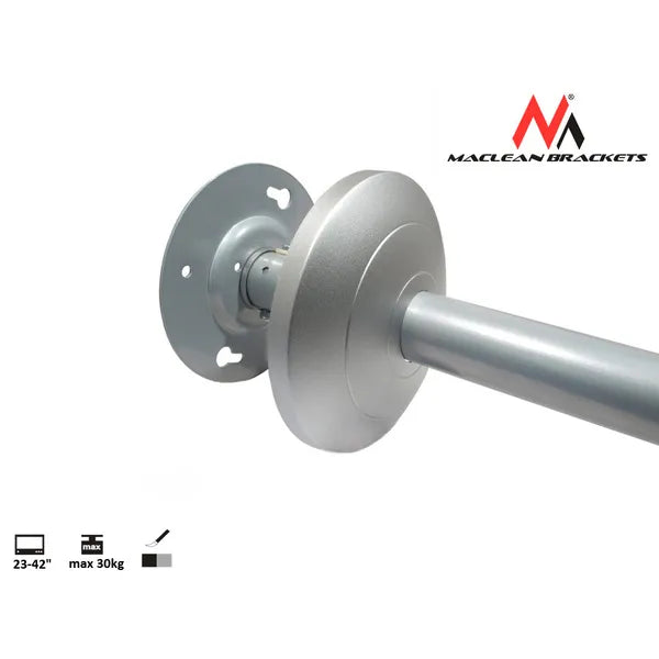 Mennyezeti TV konzol 23-42″ | 30 kg | 60-86 cm | ezüst, dönthető-forgatható