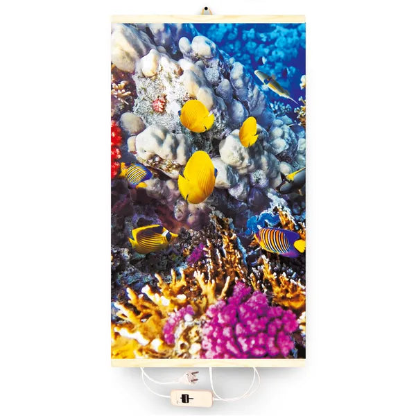 Hajlékony infravörös fali fűtőpanel 430 W, 100×57 cm, szabályozható, korallzátony minta