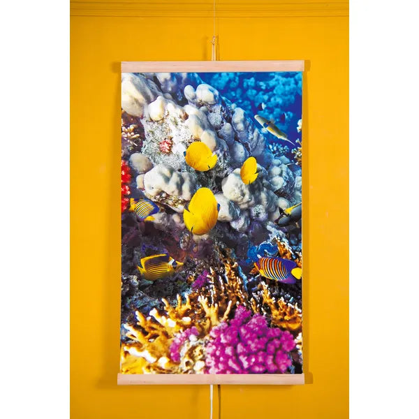 Hajlékony infravörös fali fűtőpanel 430 W, 100×57 cm, szabályozható, korallzátony minta