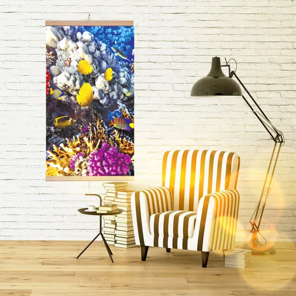 Hajlékony infravörös fali fűtőpanel 430 W, 100×57 cm, szabályozható, korallzátony minta