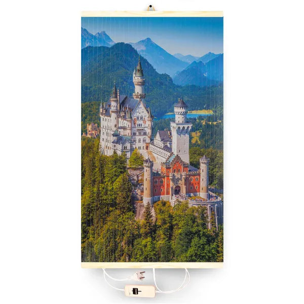 Kastély mintás rugalmas infrapanel fűtőtest 430 W, 100×57 cm, 2 fokozat