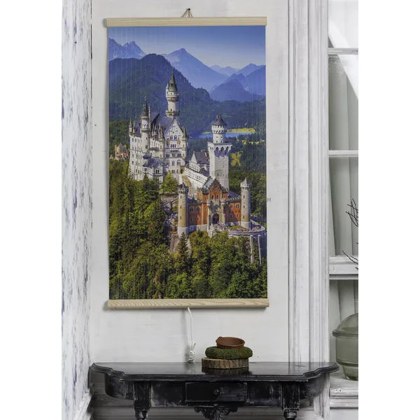 Kastély mintás rugalmas infrapanel fűtőtest 430 W, 100×57 cm, 2 fokozat