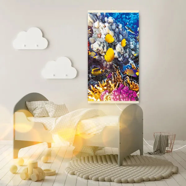 Kastély mintás rugalmas infrapanel fűtőtest 430 W, 100×57 cm, 2 fokozat