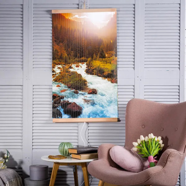 Rugalmas infrafűtő panel 430 W, 100×57 cm, 2 fokozat, folyó mintával