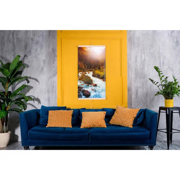 Rugalmas infrafűtő panel 430 W, 100×57 cm, 2 fokozat, folyó mintával