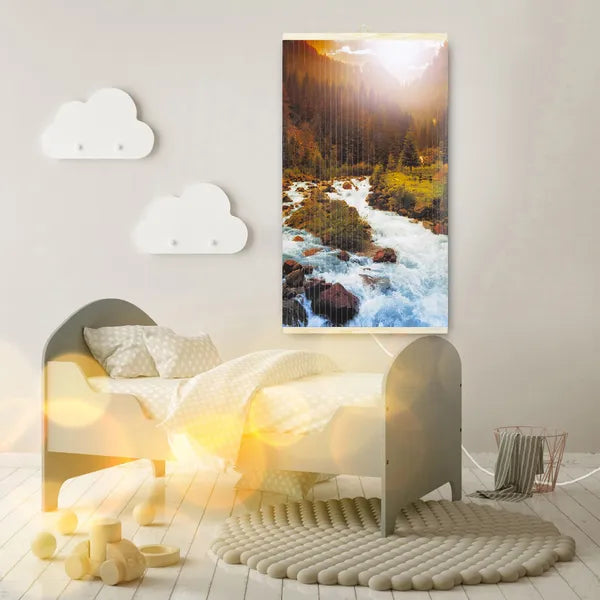 Rugalmas infrafűtő panel 430 W, 100×57 cm, 2 fokozat, folyó mintával