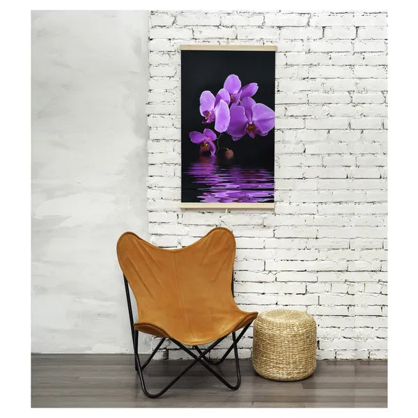 Rugalmas infravörös fűtőpanel szabályzóval, 430 W, 100×57 cm, lila minta