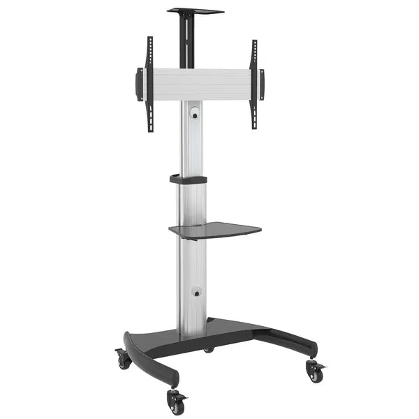 Állítható alumínium TV állvány kerekeken, 32–70″, 50 kg, VESA 600x400