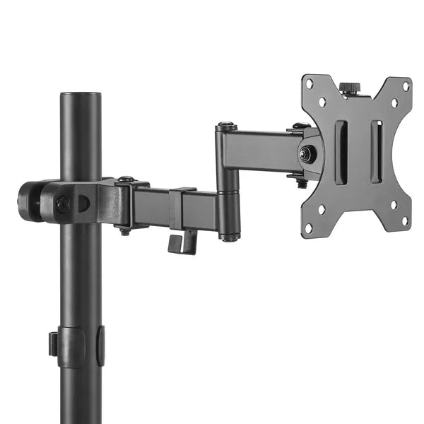 Rúdra vagy oszlopra rögzíthető monitor tartó 28-60 mm, 17-32'', 8 kg, dupla kar
