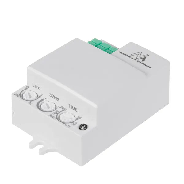 Mikrohullámú mozgásérzékelő 5,8 GHz, 8 m, 1200 W, IP20, Maclean MCE316