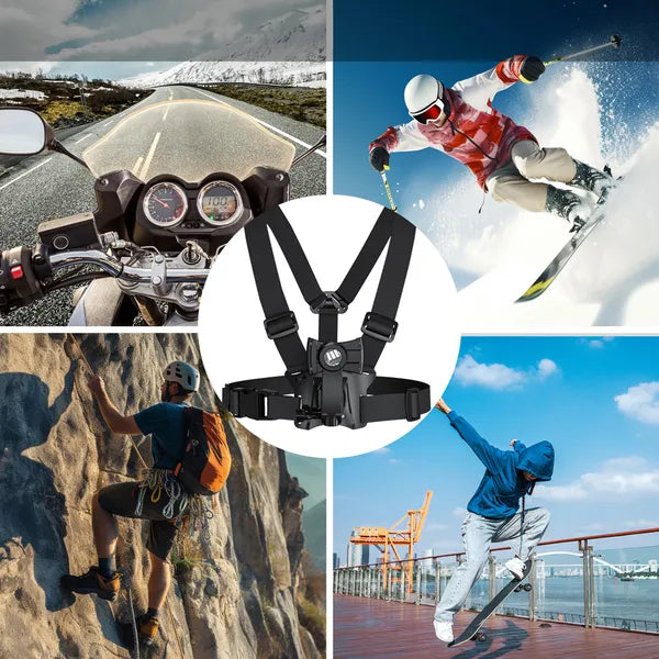 Maclean MC-294 univerzális mellkaspánt telefonhoz és GoPro kamerához, 90°