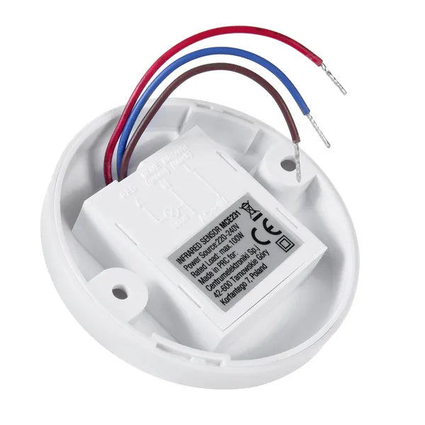 Maclean MCE231 mennyezeti PIR mozgásérzékelő, 360°, 6 m, 100 W LED