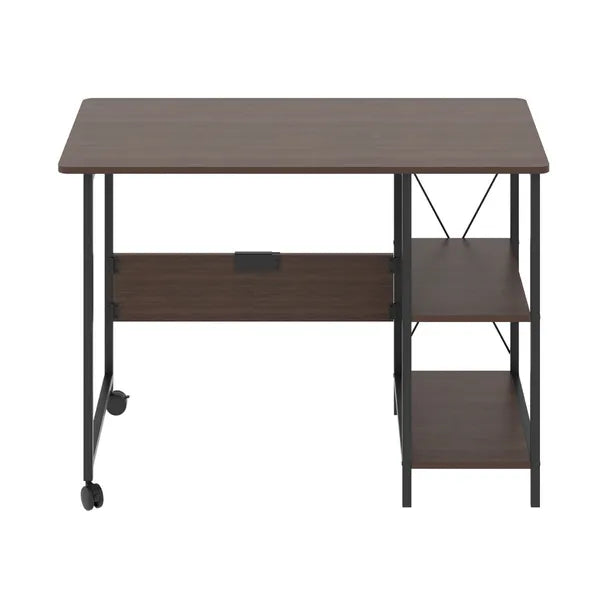 Összecsukható loft íróasztal 107×45×75 cm, 150 kg teherbírás, sötét dió
