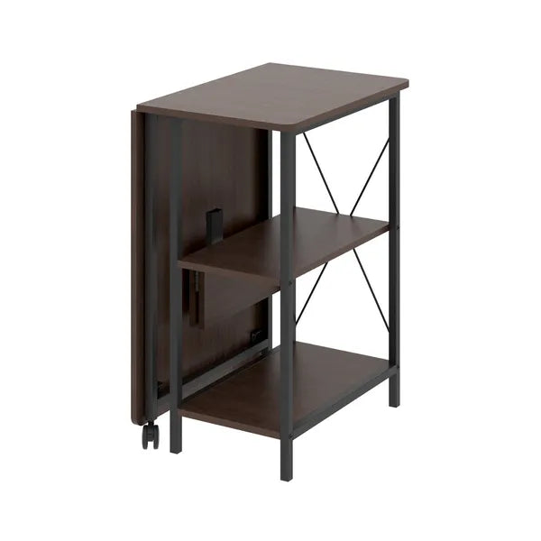 Összecsukható loft íróasztal 107×45×75 cm, 150 kg teherbírás, sötét dió