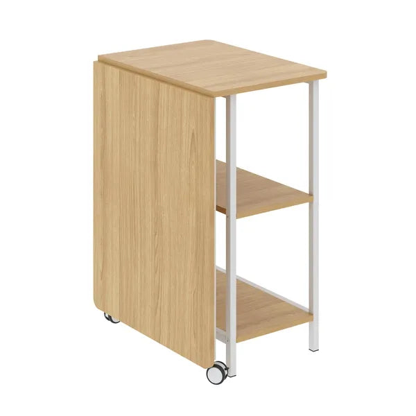Összecsukható loft íróasztal 107x45x75 cm, 150 kg, világos bükk