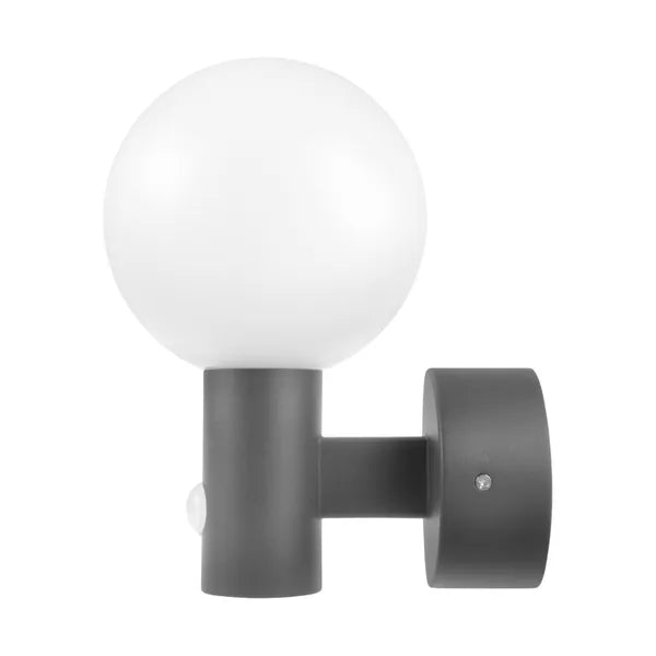 LED kültéri lámpa PIR mozgásérzékelővel 15W 1600lm IP65 4000K szürke