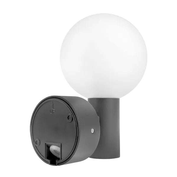 LED kültéri lámpa PIR mozgásérzékelővel 15W 1600lm IP65 4000K szürke
