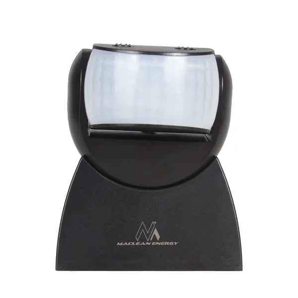 PIR mozgásérzékelő távirányítóval, 180°, 12 m, IP65, fekete, 1200 W/300 W LED