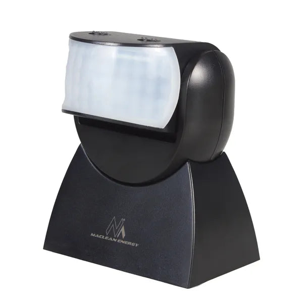 PIR mozgásérzékelő távirányítóval, 180°, 12 m, IP65, fekete, 1200 W/300 W LED