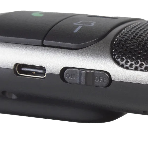 Autós Bluetooth 5.0 kihangosító, 2 W hangszóró, mozgásérzékelő, fekete