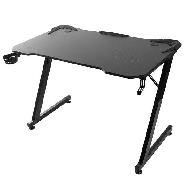 Nanors rs345 fekete gamer asztal, 110x60cm, 150kg, pohártartóval