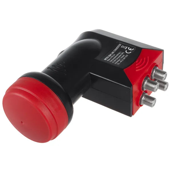 Quad műholdas LNB konverter 4 kimenettel, 60 dB, 40 mm – Maclean Premium