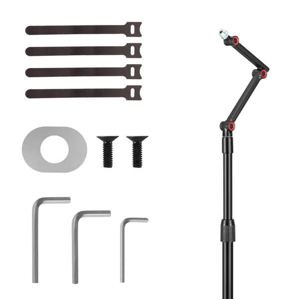 Fém mikrofonállvány 626–1694 mm, 1 kg, 3/8”-5/8” menettel