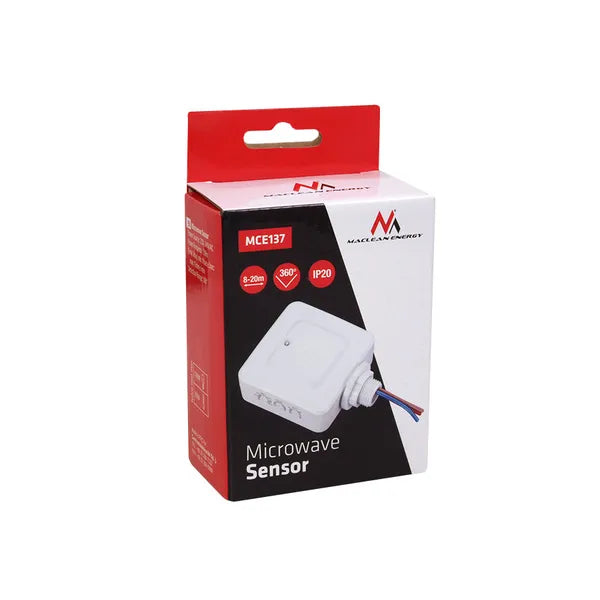Maclean beépíthető mikrohullámú mozgásérzékelő, 4-10 m, 1200 W