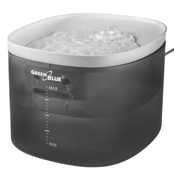 Automata kisállat itató 3 L, USB, szűrős, szürke
