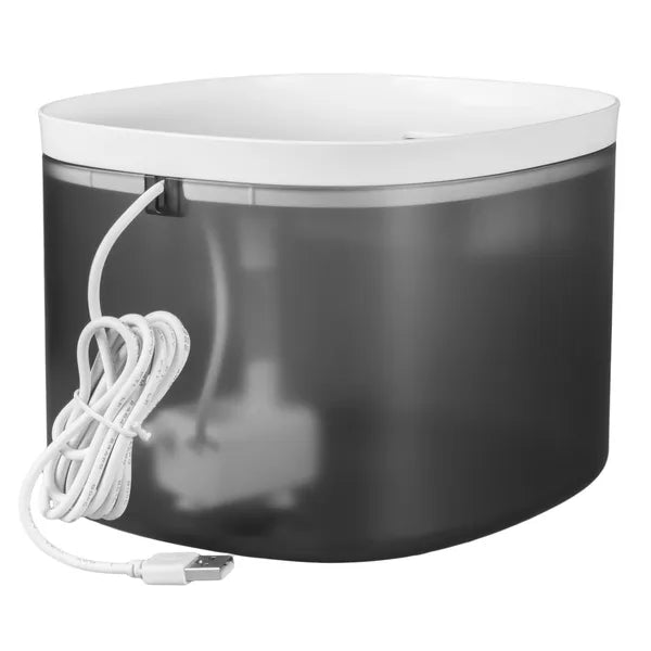 Automata kisállat itató 3 L, USB, szűrős, szürke
