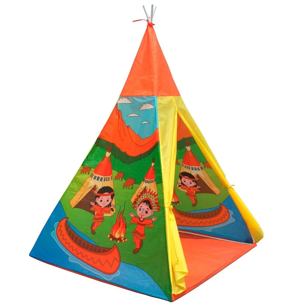 Indián sátor, wigwam gyerekeknek, 100 x 100 x 135 cm, indián minta