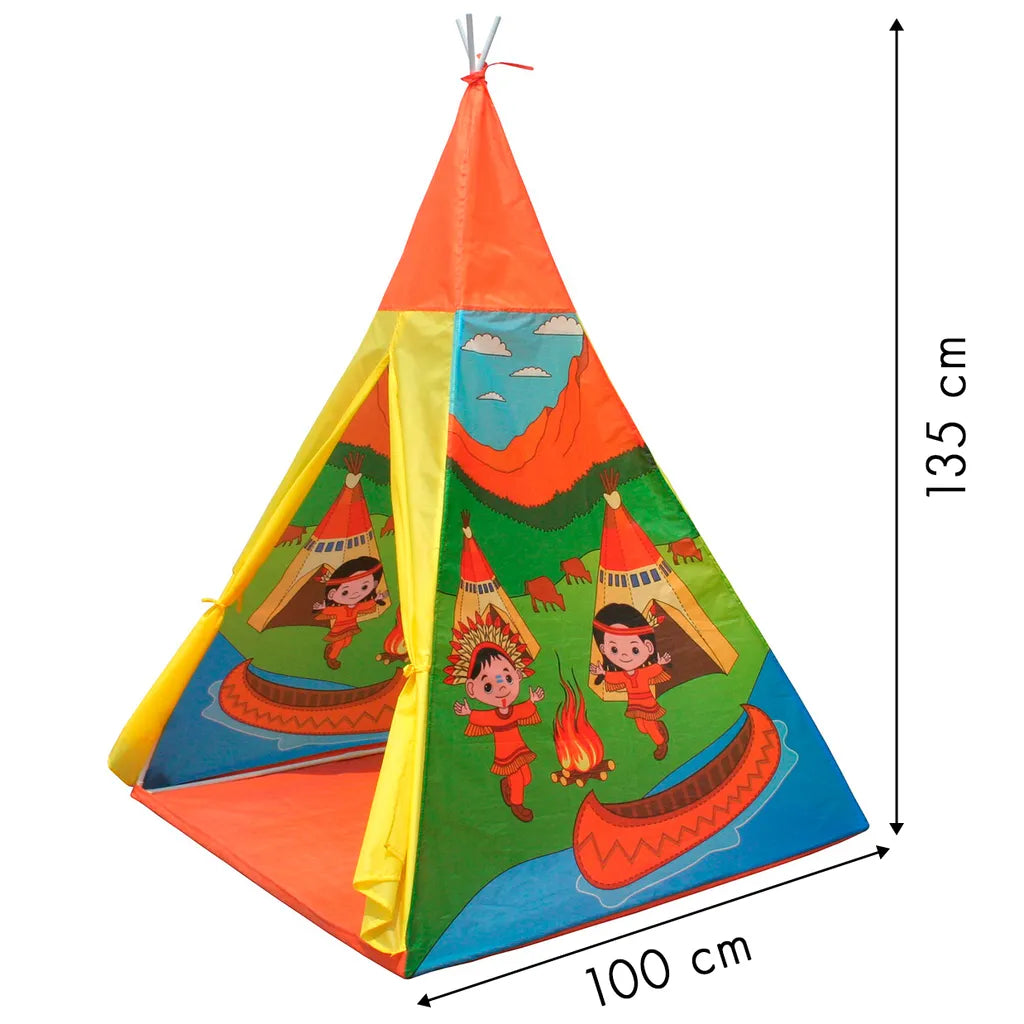 Indián sátor, wigwam gyerekeknek, 100 x 100 x 135 cm, indián minta