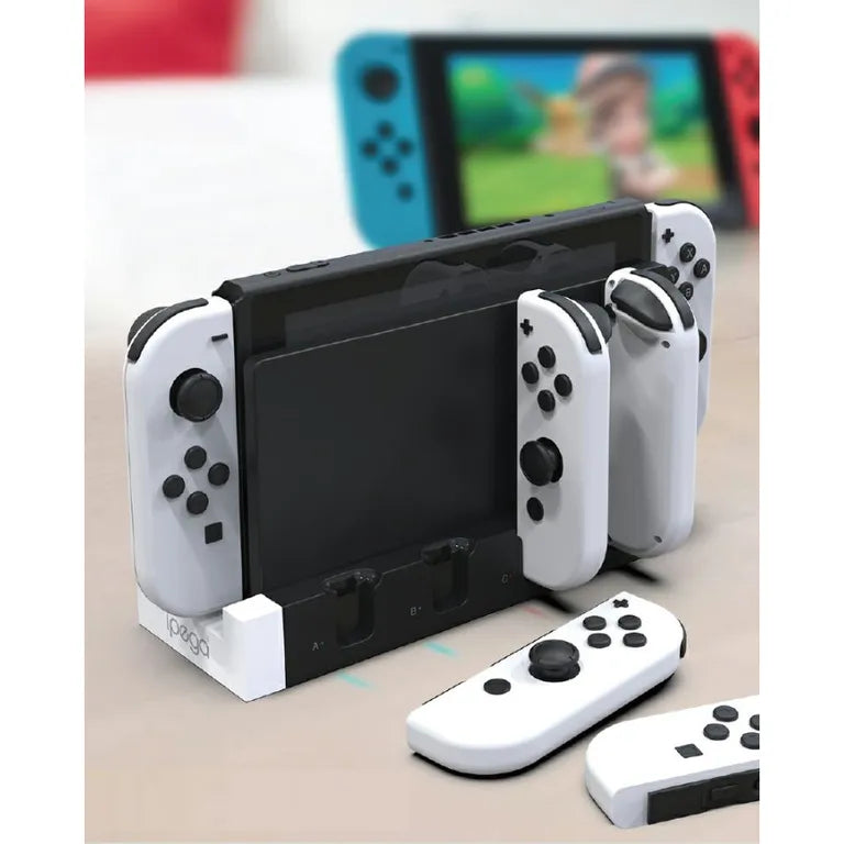 iPega 9186 töltő dokkoló pro N-Switch a Joy-con Fehér/Fekete