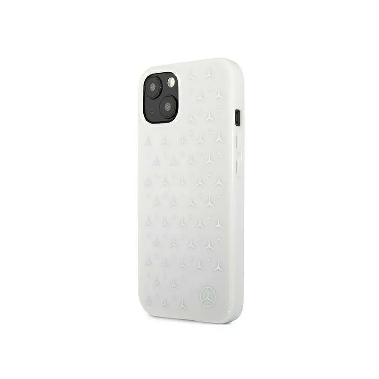 IPhone 13 Mini Mini Mercedes Hardcase Silver Stars minta (MEHCP13Sespwh) Fehér