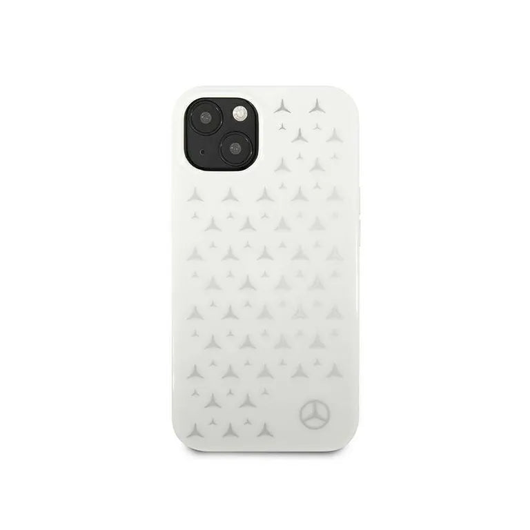 IPhone 13 Mini Mini Mercedes Hardcase Silver Stars minta (MEHCP13Sespwh) Fehér