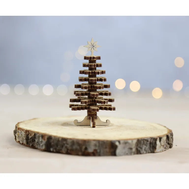 Wood & Hobby Karácsonyfa összeépíthető famodell