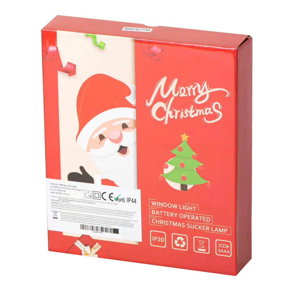 Karácsonyfa alakú LED ablakdísz